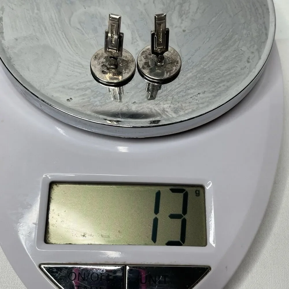 Vintage .925 Silver Mercury Winged Liberty Head Silver Dime 1937 1945 Cufflinks